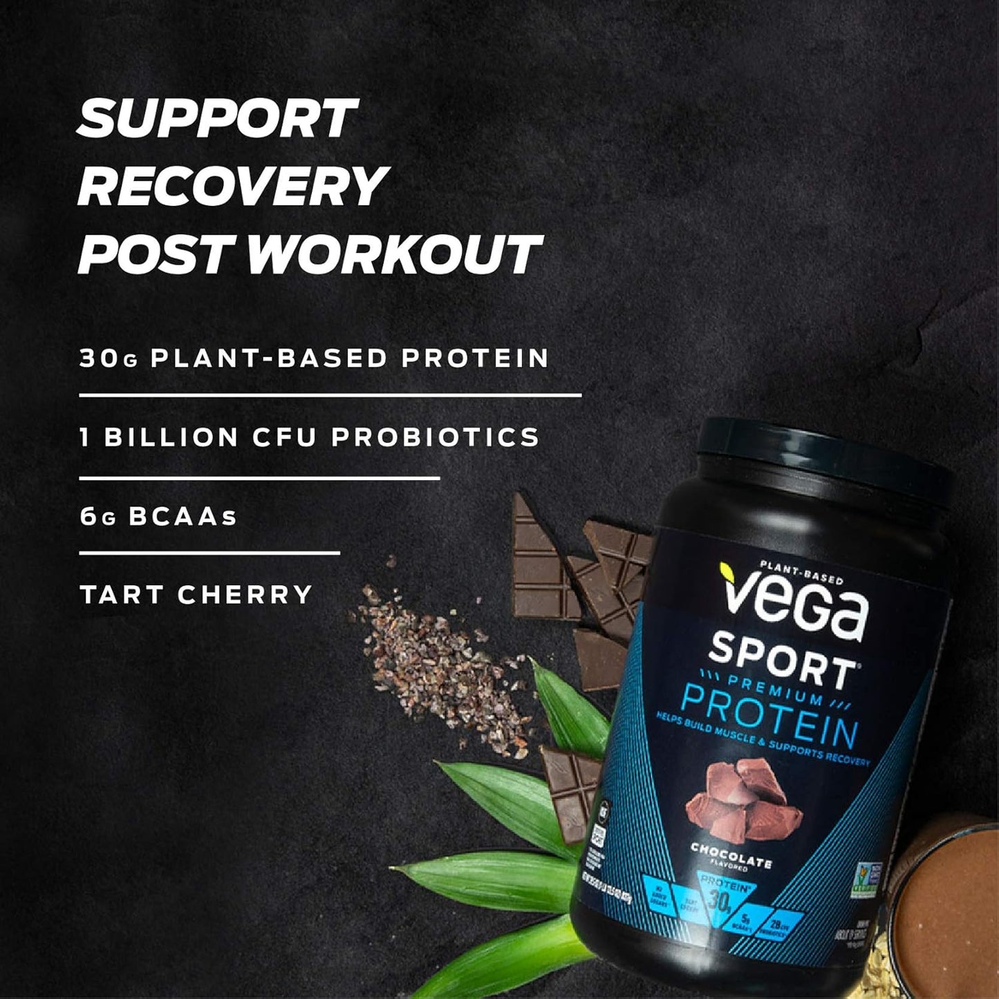 Vega 多合一素食蛋白粉 + Vega Sport Protein 素食蛋白粉（巧克力味）