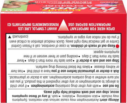 泰诺儿童咀嚼片退烧止痛，葡萄味，160 毫克对乙酰氨基酚，20 片，缓解牙痛