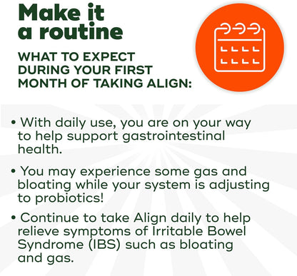 Align Probiotic, Bloating + Digestive Stress Relief, Probiotic for Women and Men with Ashwagandha, Helps Relieve Symptoms of IBS such as Bloating, Gas, and Abdominal Discomfort, 28 Capsules