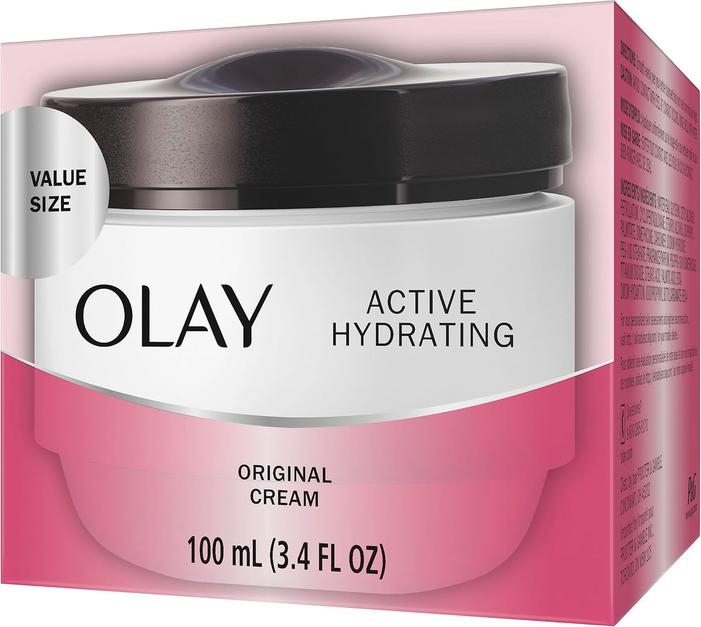Olay Face Moisturizer by Olay, Active Hydrating Cream, 100 ml & Complete Daily Moisturizing Lotion with Sunscreen Broad Spectrum SPF 15, Sensitive, 120 ml