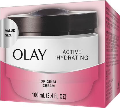 Olay Face Moisturizer by Olay, Active Hydrating Cream, 100 ml & Complete Daily Moisturizing Lotion with Sunscreen Broad Spectrum SPF 15, Sensitive, 120 ml
