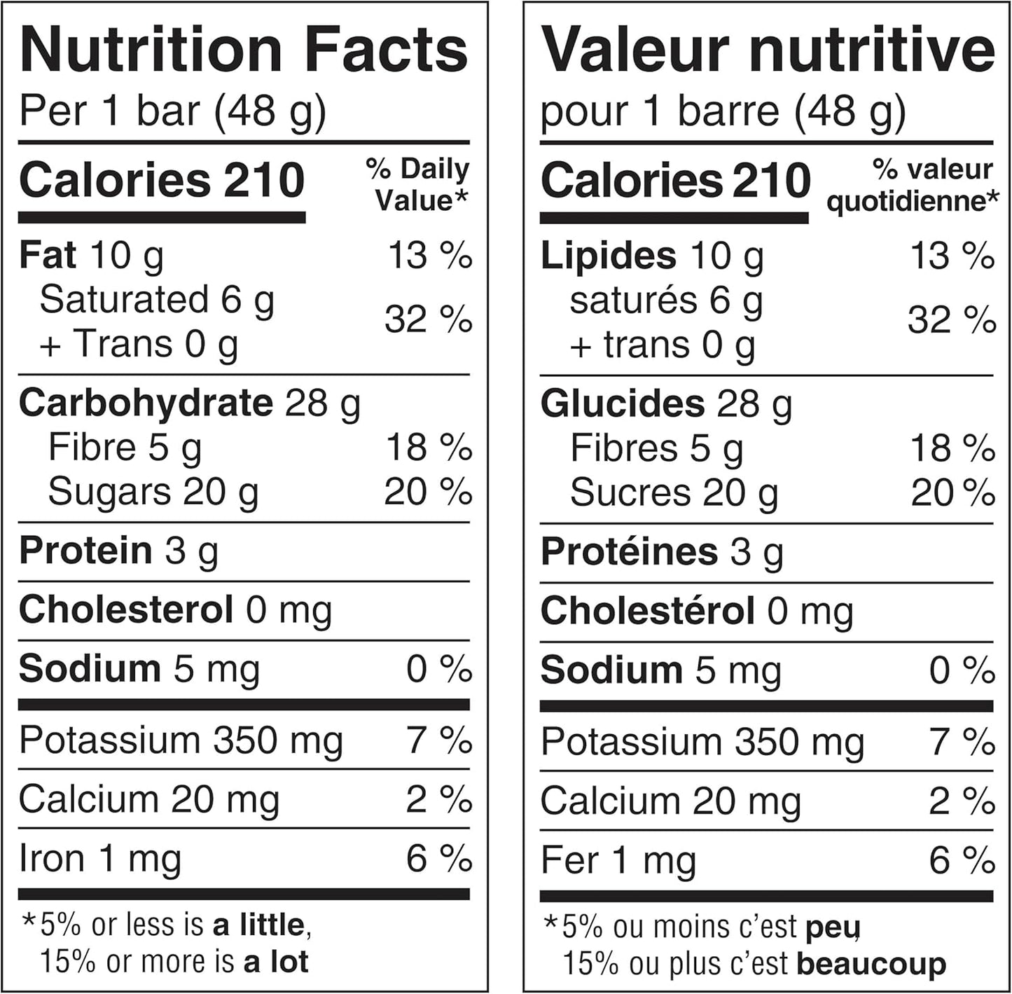 LÄRABAR 椰奶水果坚果能量棒，5条装，无麸质，纯素，零食棒