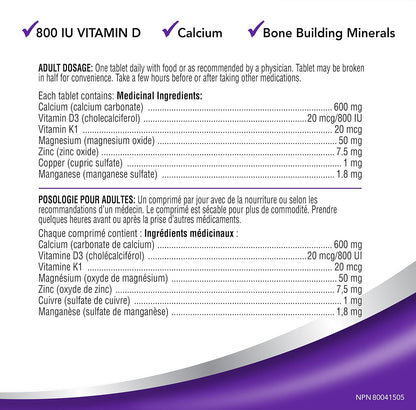 Caltrate Plus Vitamin D3 and Calcium Supplement, 600 mg Tablet, 60 Count