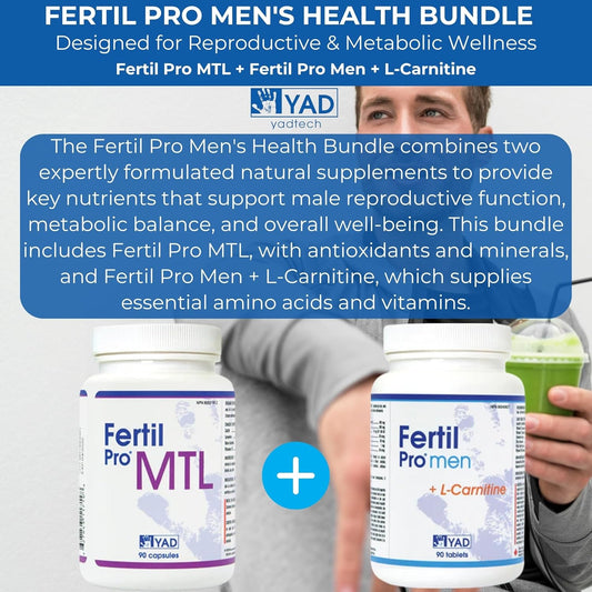 Fertil Pro Male Combo - Natural Health Supplements (3 month supply)