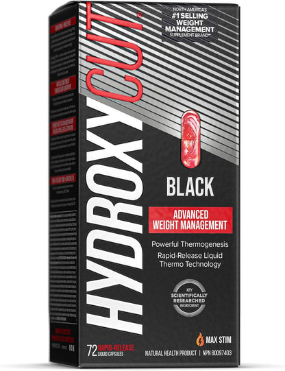 Hydroxycut 男女通用减肥药，Hydroxycut Black，减肥补充剂，减肥能量丸，减肥新陈代谢促进剂，减肥能量补充剂，72 粒