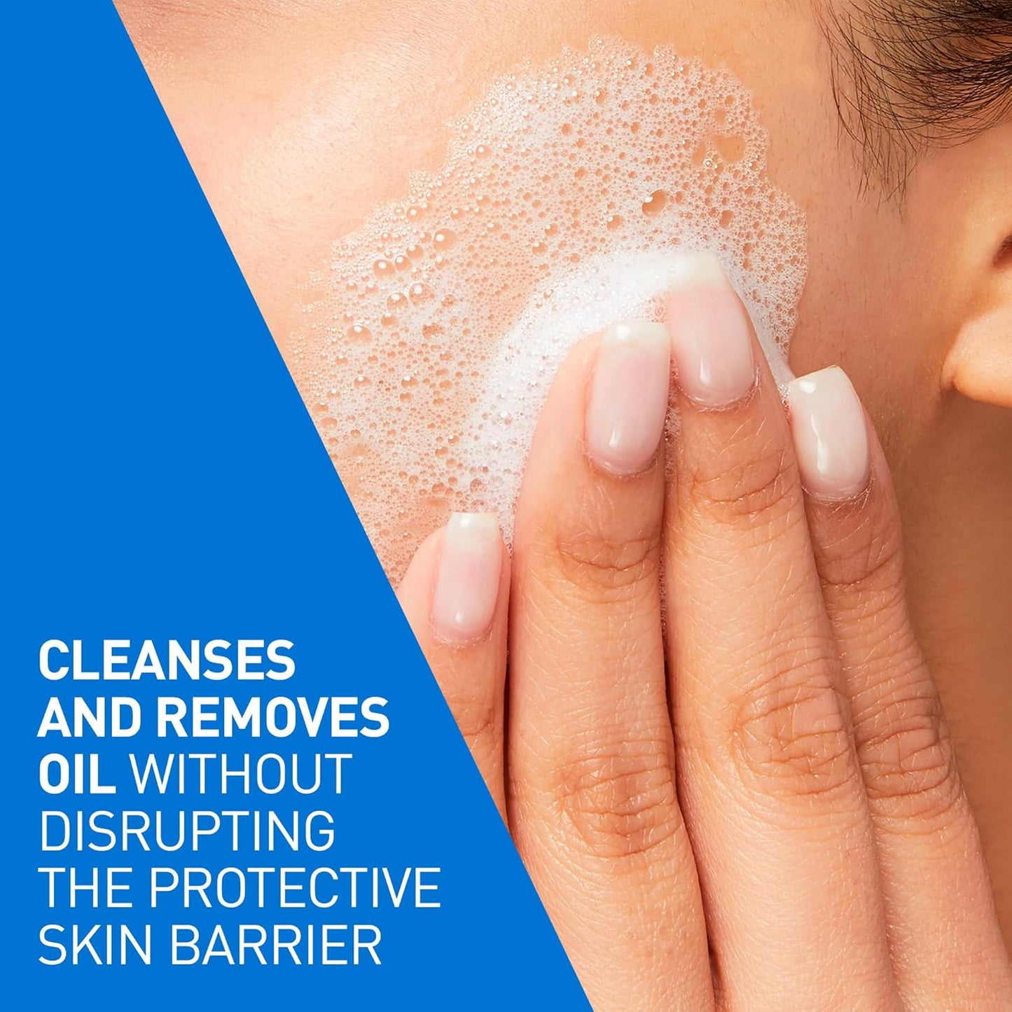 CeraVe Foaming Face Wash, Gentle Face Cleanser for Men & Women with Hyaluronic Acid, Niacinamide, Ceramides. Makeup Remover for oily skin, Fragrance-Free, Non-Comedogenic, Sensitive Skin, 473ML
