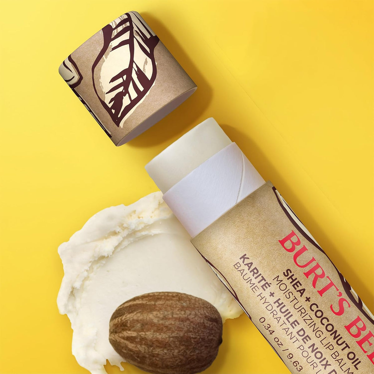 Burt's Bees Shea Lip Balm for Dry Chapped Lips | Conditioning Lip Treatment | Lip Care for Soft, Smooth Lips, Pack of 1 - Coconut Oil