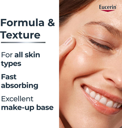Eucerin Anti Wrinkle Firming Day Care Hyaluronic Acid Moisturizer for Face, Anti Aging Face Cream for Women Visibly Reduces the Look of Fine Lines & Wrinkles, All Skin Types, 50mL Jar