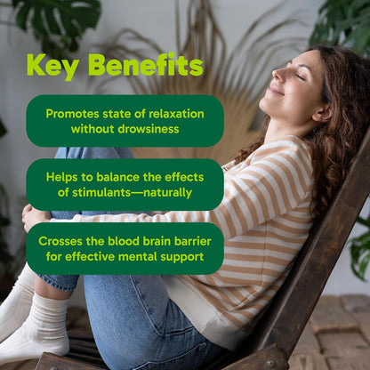 Organika L-茶氨酸 90 粒素食膠囊