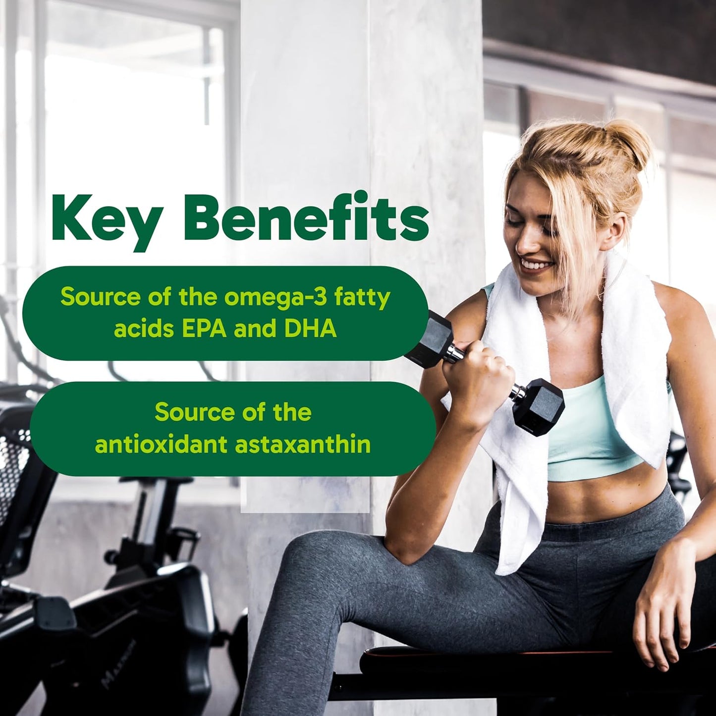 Organika Krill Oil- Sustainable Source from Antarctica, High Absorption of DHA and EPA Omega 3, Brain and Heart Support- 90sftgl