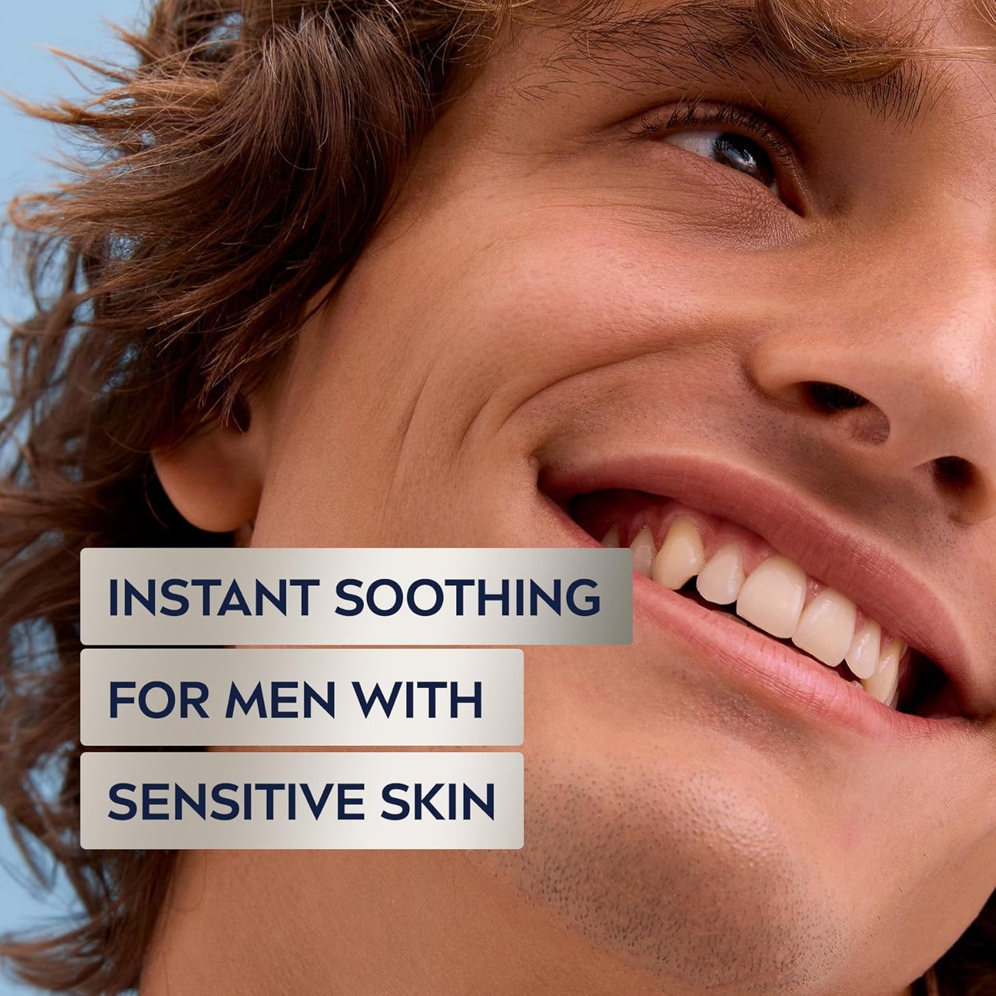 NIVEA MEN Sensitive Face Moisturizer, Men's Face Cream with Chamomile and Vitamin E, No Drying Alcohol, Dermatologically-Tested Skin Care, 75mL