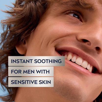 NIVEA MEN Sensitive Face Moisturizer, Men's Face Cream with Chamomile and Vitamin E, No Drying Alcohol, Dermatologically-Tested Skin Care, 75mL