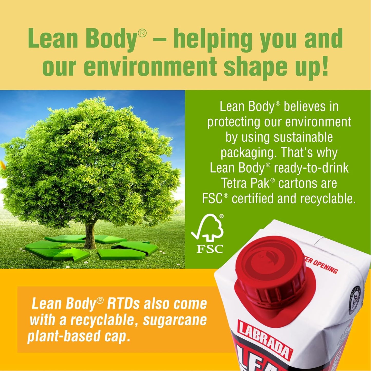 Labrada Lean Body Ready-To-Drink Shake 17-Ounce Salted Caramel, 12-Count