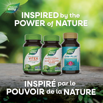 Nature's Way 黑升麻根 – 帮助缓解月经和更年期症状的草本补充剂 – 非转基因，100 粒女性素食胶囊