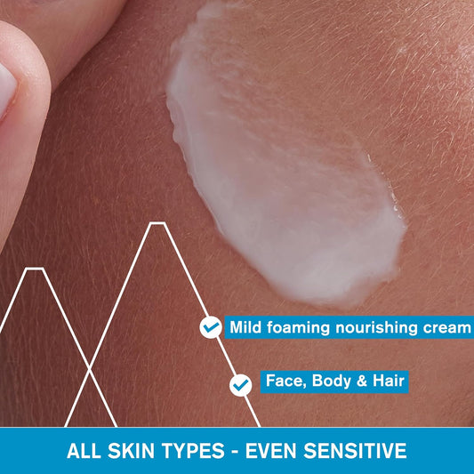 Uriage - Cleansing Cream | Face & Body Daily Cleanser that Brings Instant & Long-Lasting Comfort to Very Dry Skin| Soap-free, Fragrance-Free
