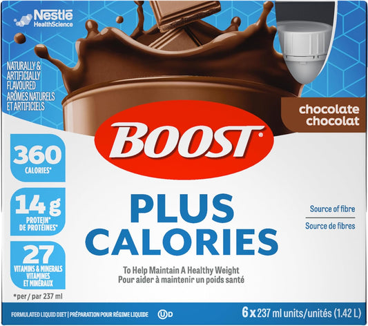 BOOST PLUS 全营养饮料 - 巧克力味，24 瓶，6.2 公斤