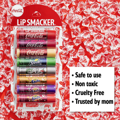 Lip Smacker Coca-Cola Party Pack Lip Glosses, 8 Count, Coca Cola, Variety 1 (SFS Only)