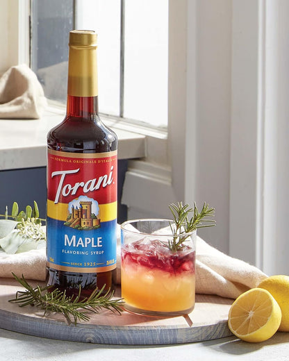 Torani 枫糖味糖浆，750 毫升瓶装，2 瓶装深棕色