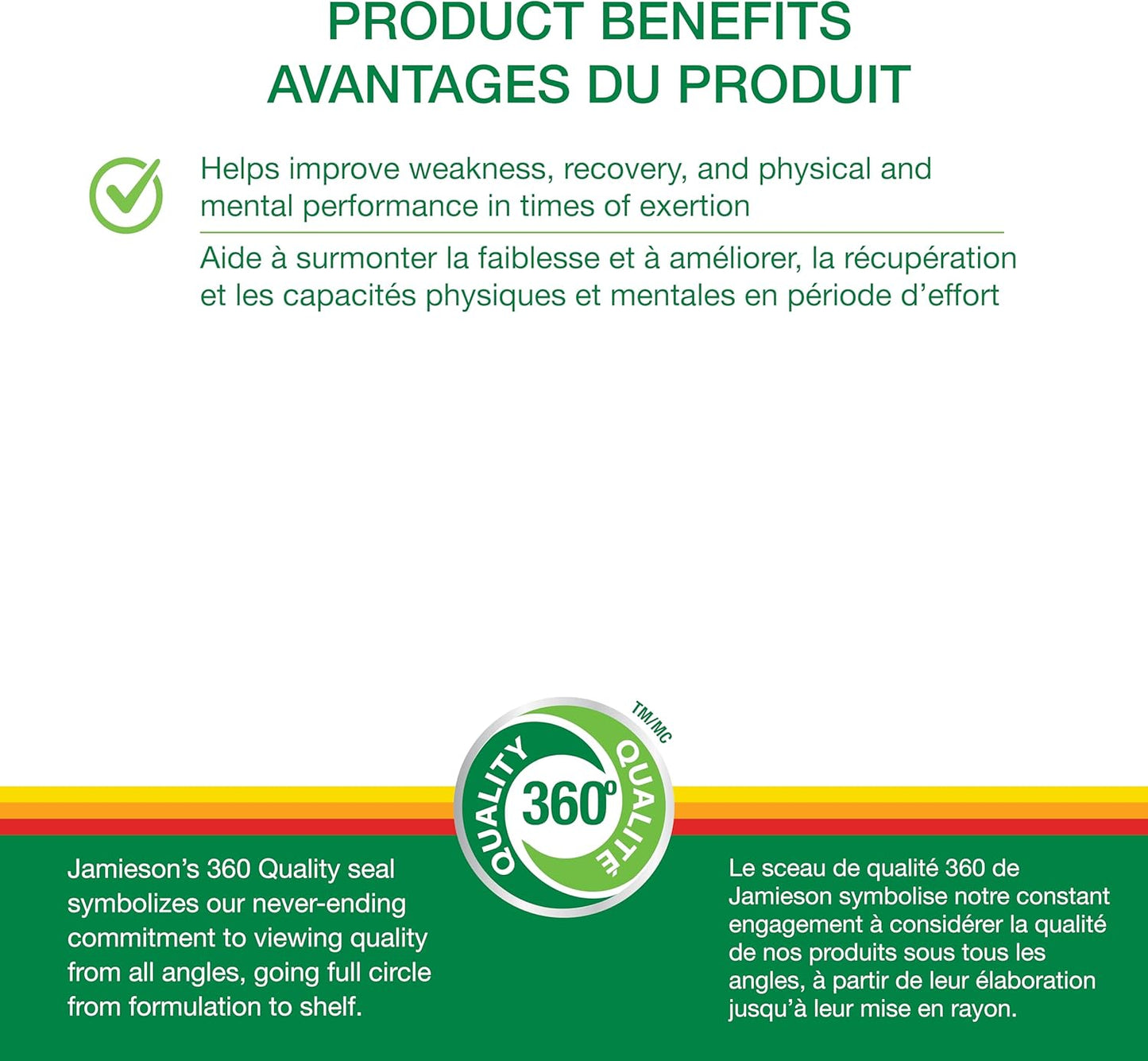 Jamieson Siberian Ginseng, Supports Recovery, Helps Enhance Physical Performance, and Improves Mental Performance. Adaptogen, Non-GMO, Gluten-Free, 100 Vegetarian Caplets, Proudly Canadian