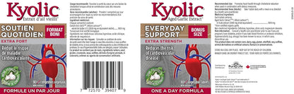 Kyolic Odourless Aged Garlic Extract - 90 Tablets Extra Strength 1000mg - Cardiovascular Supplement - Kyolic Cardiovascular Health -Garlic Extract Supplement - 90 Day-Supply