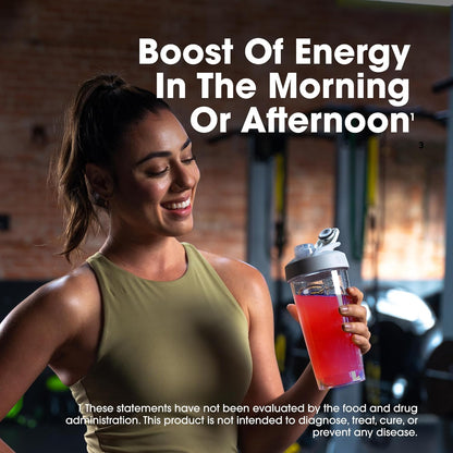 Optimum Nutrition 氨基能量粉：運動前和隨時補充能量，含綠茶、綠咖啡萃取 + BCAA - 水果融合：30 份 [270 克]（包裝可能有所不同）