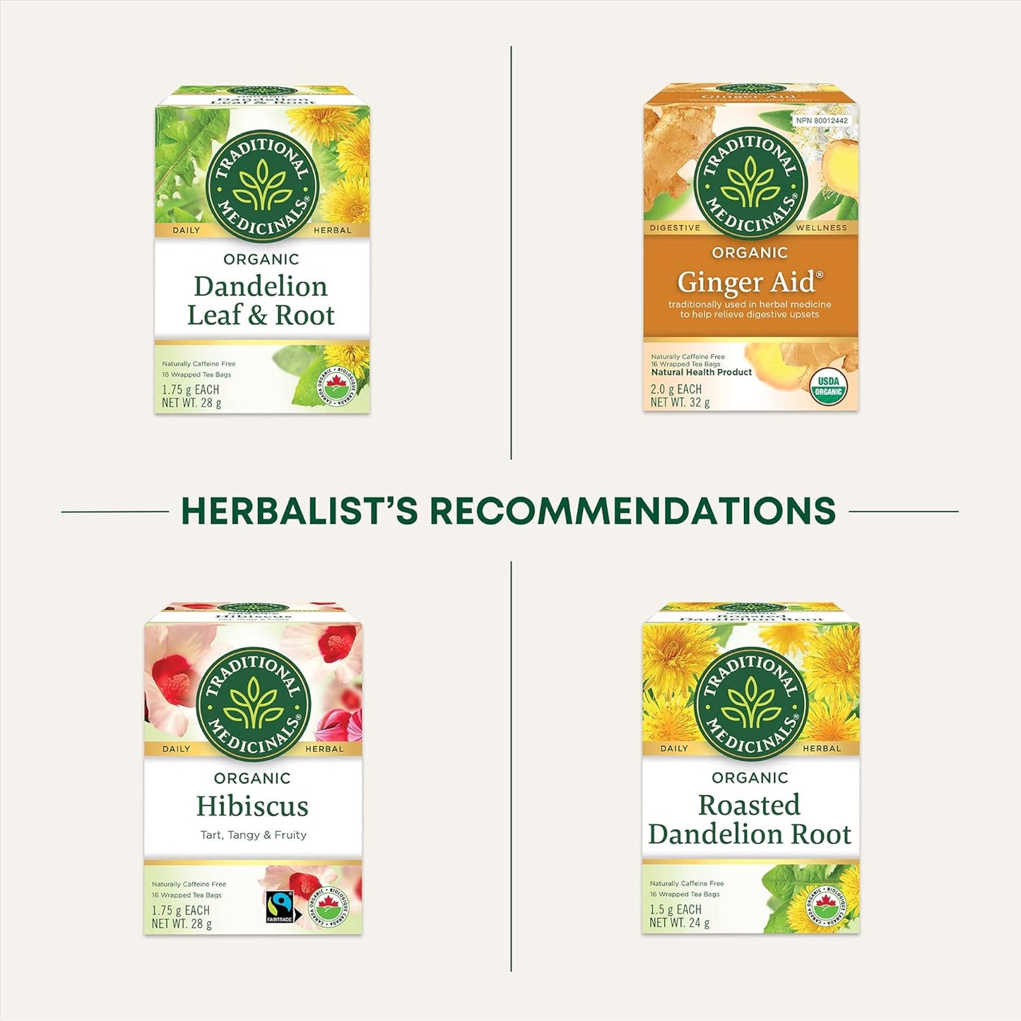 Traditional Medicinals - 有机日常排毒柠檬草本茶（6 包）- 含荨麻和牛蒡根，可清除体内积聚的废物 - 共 96 个茶包