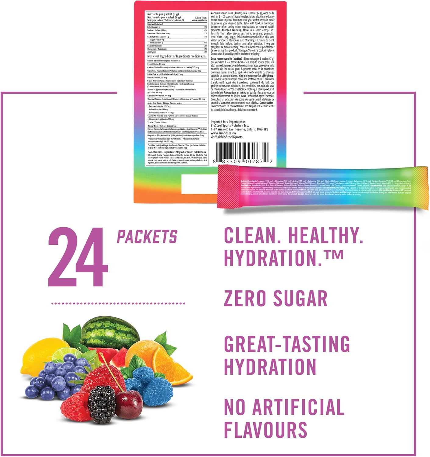 BioSteel Hydration Mix, Great Tasting Hydration with Zero Sugar, and No Artificial Flavours & BioSteel Hydration Mix, Great Tasting Hydration with Zero Sugar, and No Artificial Flavours