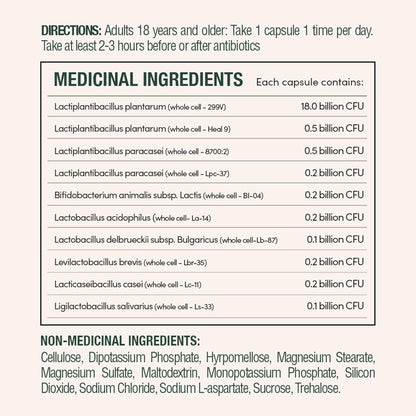 自然之宝益生菌，200亿活性菌，消化支持，胶囊，30克