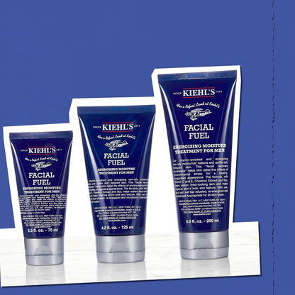 Kiehl's Facial Fuel Moisturizer, Men's Face Cream, with Vitamin C and Caffeine that Contain Antioxidants to Help Energize and Reduce Dullness, Non-Greasy, Paraben, and Sulfate Free