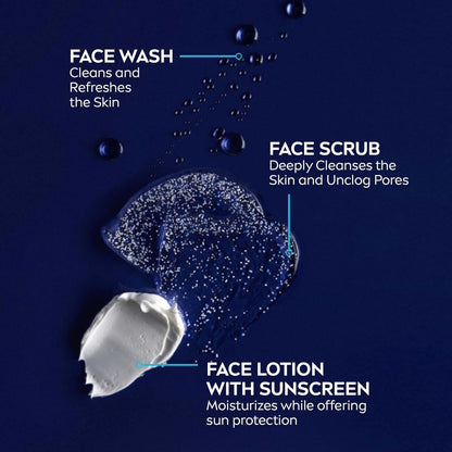 NIVEA MEN Protect & Care Refreshing Face Wash, Men’s Face Cleanser with Pro-Vitamin B5 & Aloe Vera, Moisturizing Men's Face Wash, No Drying Alcohol, Dermatologically-Tested Skin Care, 150mL