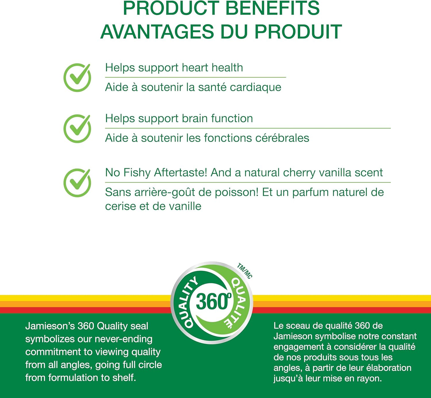 Jamieson Omega Krill Plus 500毫克軟膠囊，無魚腥味，富含EPA、DHA、磷脂質和蝦紅素。支持心臟健康和大腦健康，非基因改造，無麩質，60粒，加拿大製造