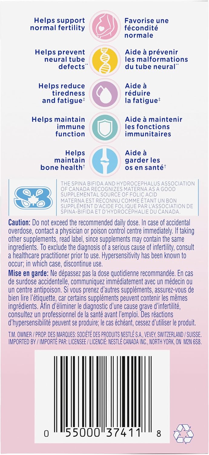 雀巢玛特纳产前复合维生素补充剂 | 叶酸 | 100 片