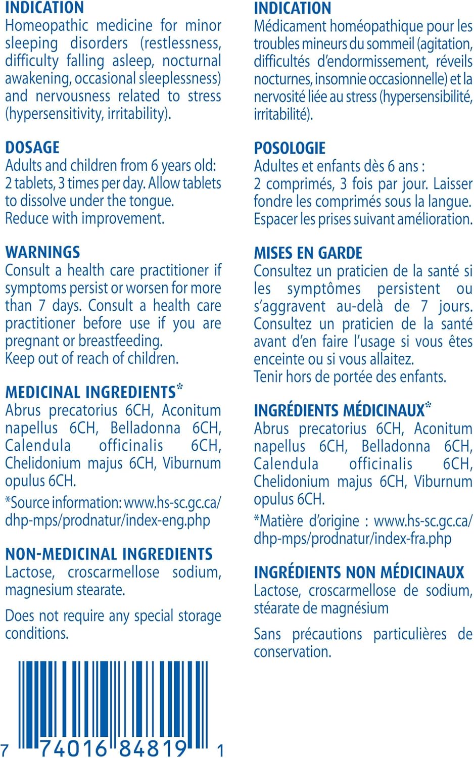 Boiron Quietude 90片，适用于睡眠和轻微睡眠障碍（烦躁不安、入睡困难、夜醒、偶尔失眠）以及神经紧张（过敏、烦躁）。顺势疗法药物。