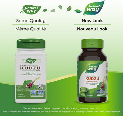 Nature's Way 葛根健康補充劑 – 優質草本補充劑 - 非基因改造項目認證，50 粒素食膠囊