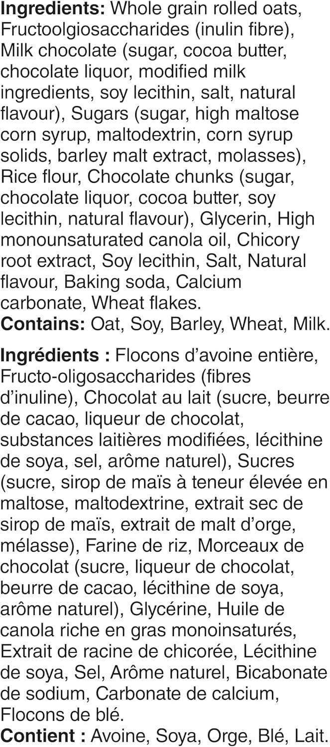 自然谷 - 超值装 - 双倍巧克力燕麦棒，28 根装，不含人工香料，不含人工色素，零食棒，采用全谷物制成，728 克燕麦棒