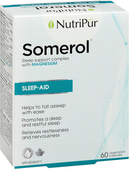 Nutripur Somerol - 助眠剂，60粒素食胶囊