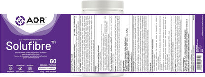 AOR - SoluFibre 粉，300 克，60 份 - 部分水解瓜尔胶 Sunfiber，促进消化舒适和规律 - 纯素、非转基因和无麸质 - 温和的益生元纤维补充剂 - 可溶性纤维