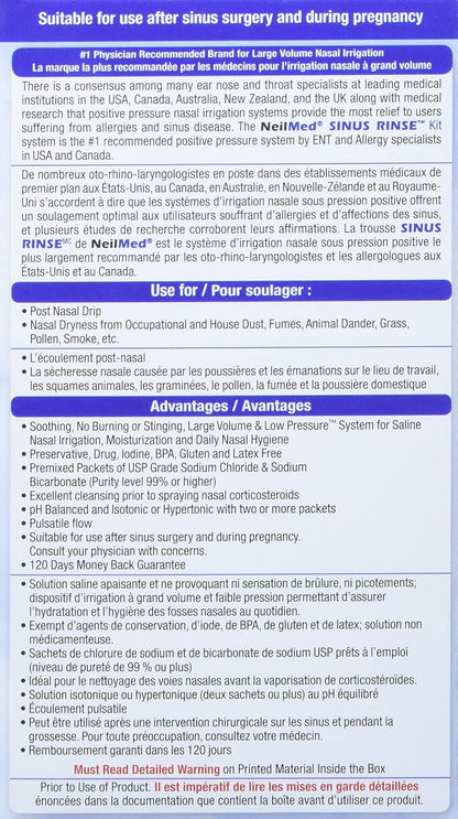 NeilMed Sinugator - 双速无绳脉动式鼻腔冲洗器 1 支