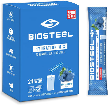 BioSteel 补水混合物，美味补水，零糖，不含人工香料 & 补水混合物，美味补水，零糖，不含人工香料或防腐剂