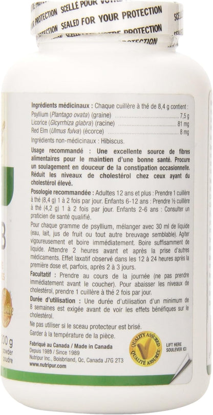 Nutripur IntesFib 有机车前子粉，200 克