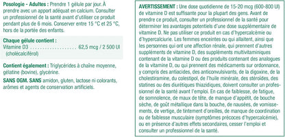 Jamieson 維生素 D3 2,500 IU 軟膠囊，易吞嚥，支持免疫健康，強化骨骼和牙齒，增強鈣和磷的吸收。非基因改造，無麩質，每日一粒，135 粒，加拿大製造