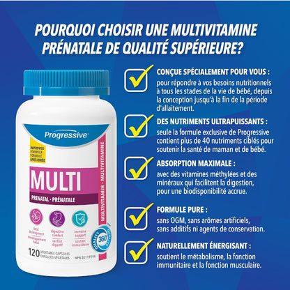 升级版产前复合维生素，蕴含 L-5-MTHF 甲基化叶酸、DHA、叶黄素和生姜提取物。提供全面的受孕和孕期营养支持，提升能量、情绪和激素健康，100% 全面……