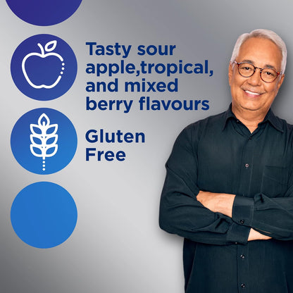 Centrum Men 50 Plus 複合維生素/礦物質軟糖，適合 50+ 男性，櫻桃、漿果和蘋果口味，120 粒