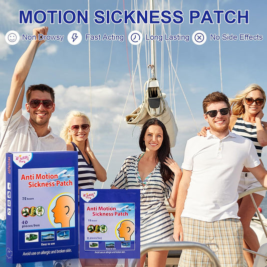 ifory 40片晕车贴，邮轮晕船贴，邮轮飞机汽车轮船必备，旅行必备