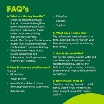 Organika 加拿大製造肌酸粉 - 純微粒化肌酸一水合物 - 幫助男性和女性增強肌肉、提高力量、改善恢復和運動表現 - 500 克，100 份