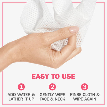 Olay Daily Facials 5-In-One Hydrating Cleansing Cloths with Grapeseed Extract, 66 Count & Regenerist Micro-Sculpting Scrub Facial Cleanser, Face Wash, 150 ml