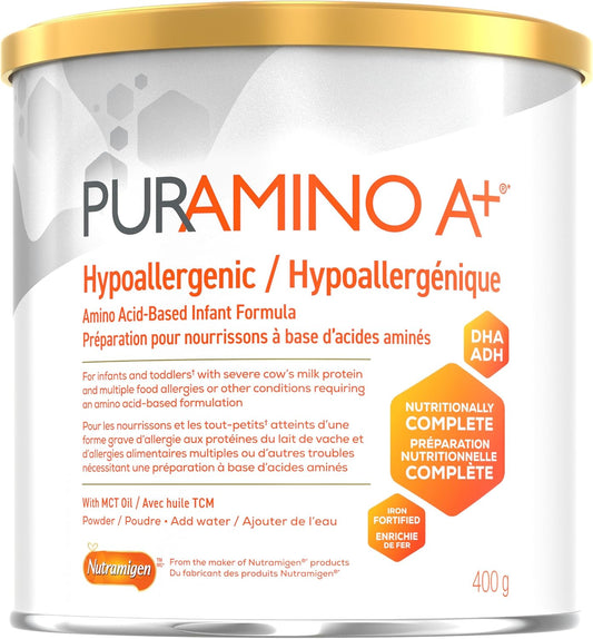Puramino A+ 低過敏嬰兒配方奶粉，粉末，400 克