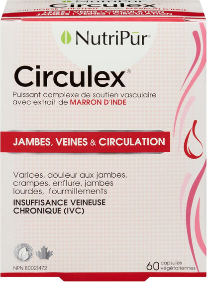 Nutripur Circulex, Venous Insufficiency, 60 vegetarian capsules