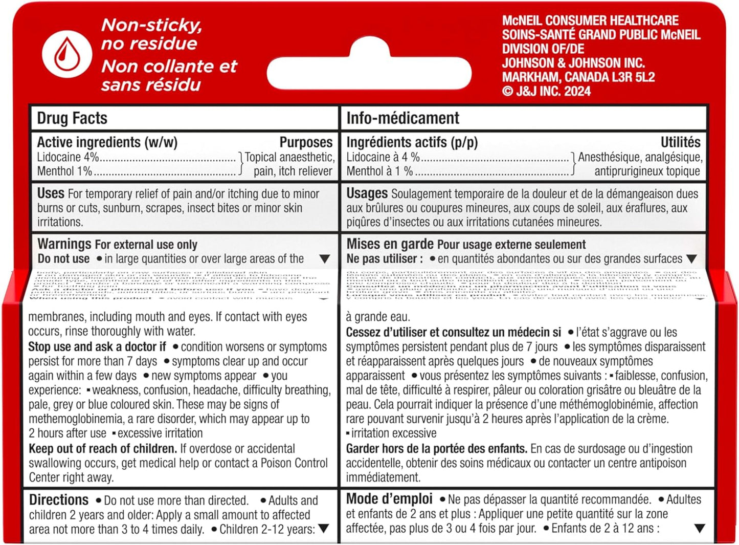 泰诺制造商生产的精准冷却止痛膏，4% 利多卡因和 1% 薄荷醇，快速有效缓解疼痛，淡淡香味，14.2 克旅行装