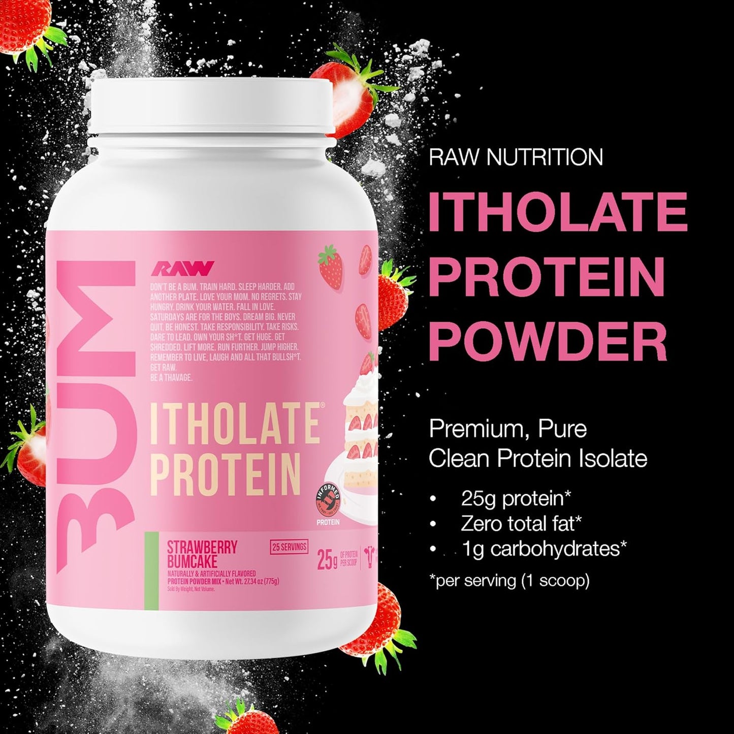 CBUM Itholate Protein - Strawberry Bumcake 25 Servings